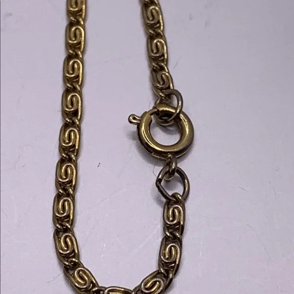 ♥️SALE! 3for$15 Vintage Sand Dollar Pendant Necklace with Greek Key Chain 24” - Picture 4 of 5